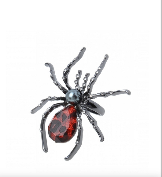 Betsey Johnson spider ring size 7.5 new - Picture 3 of 6